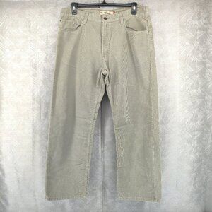 Levis Pants Mens 38x30 Beige Tan 559 Relaxed Straight Corduroy Vintage Y2K